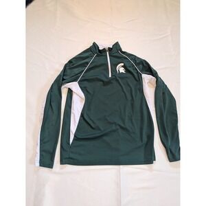 Colosseum Michigan State Spartans MSU Knit 1/4 Zip Jacket size Men's Medium
